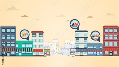 The street city