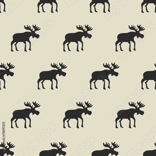 seamless pattern  moose