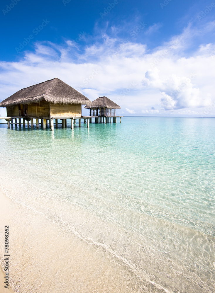 Romantic holidays on island in water bungalow, Kuramathi