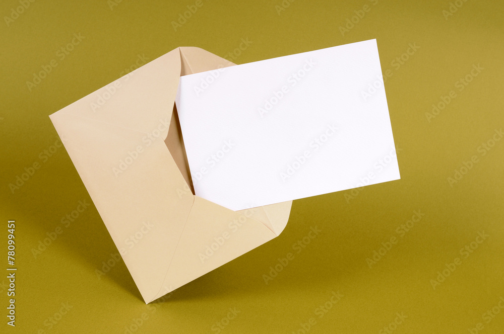 Envelope with blank message greeting post card invite or invitation photo Envelope with blank message greeting post card invite or invitation photo