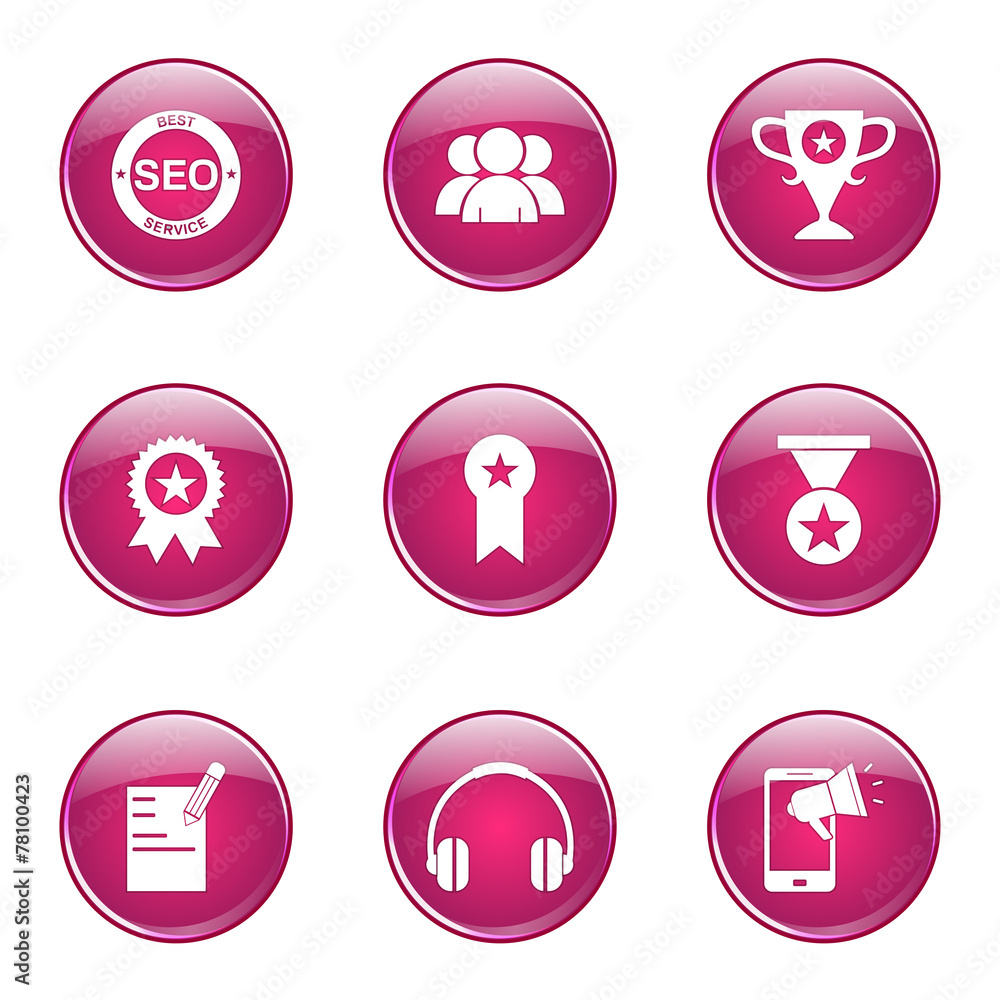SEO Internet Sign Pink Vector Button Icon Design Set 9 SEO Internet Sign Pink Vector Button Icon Design Set 9
