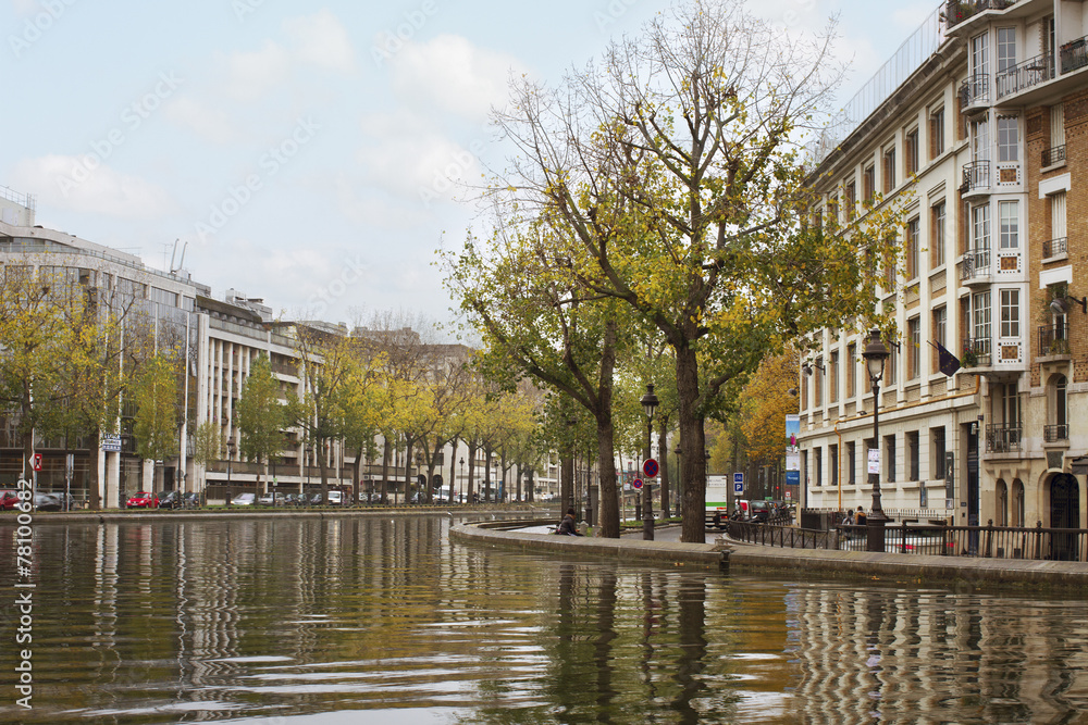 The Canal Saint-Martin. The Canal Saint-Martin.