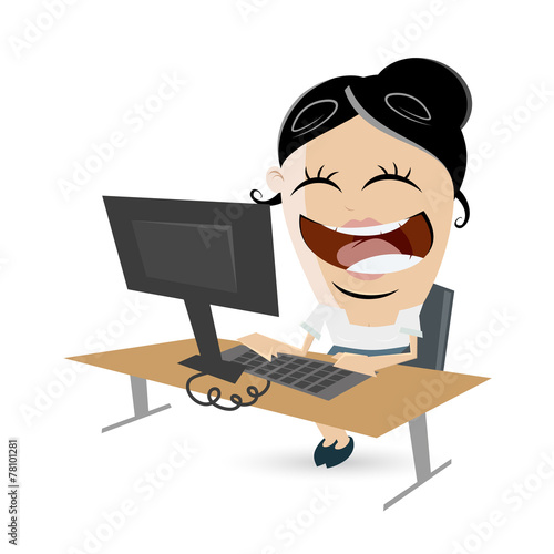 business frau schreibtisch job