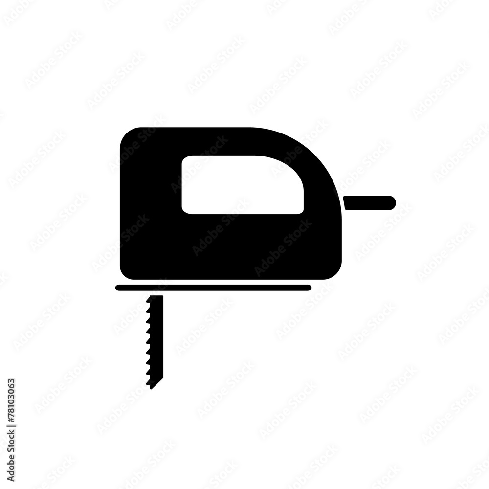 The fretsaw icon. Fretsaw symbol. Flat The fretsaw icon. Fretsaw symbol. Flat