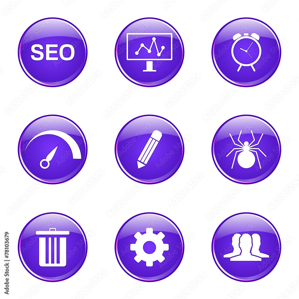 SEO Internet Sign Violet Vector Button Icon Design Set 8 SEO Internet Sign Violet Vector Button Icon Design Set 8