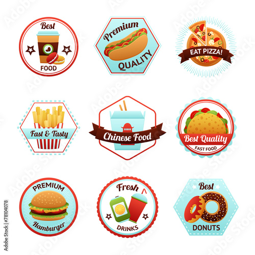 Fast Food Emblems