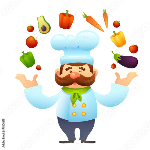 Chef With Vegetables