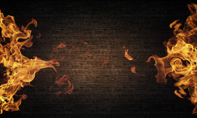 Fire flames