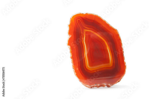 Fototapeta Section of a red geode