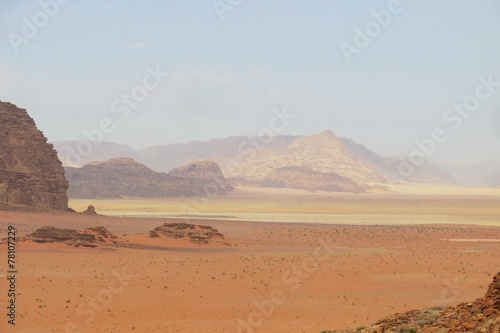 desert called Wadi Rum in Jordan in the Middle East
