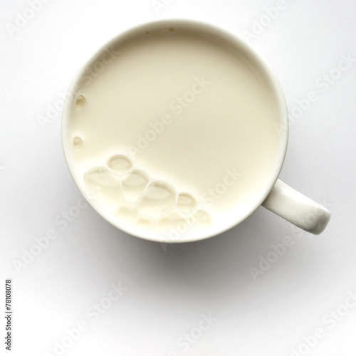 Fresh milk in the cup