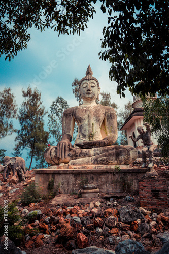 The Ancient Buddha Statue