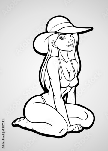 Beautiful girl on the beach