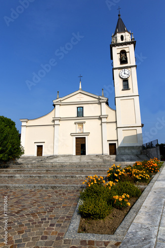 flower in  the cadrezzate   old   church photo