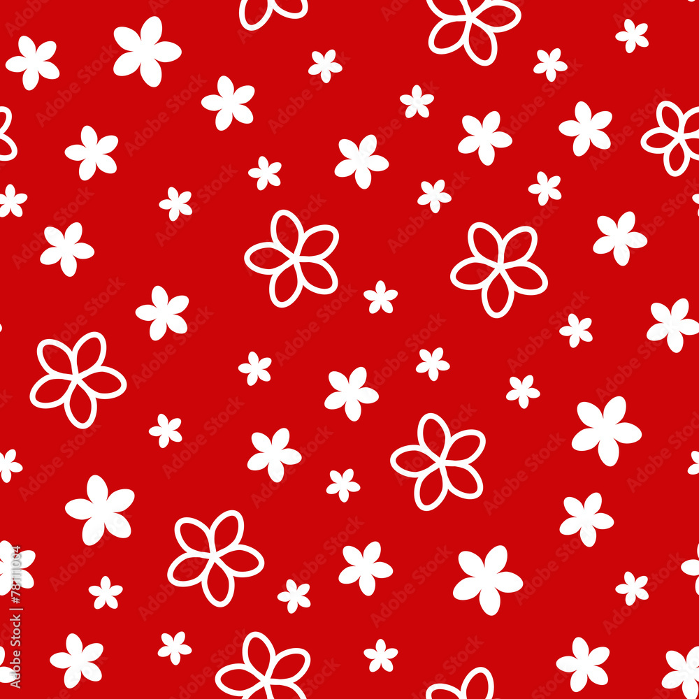 Seamless pattern with white flowers Seamless pattern with white flowers