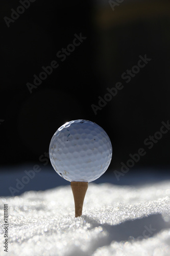 golf in winter