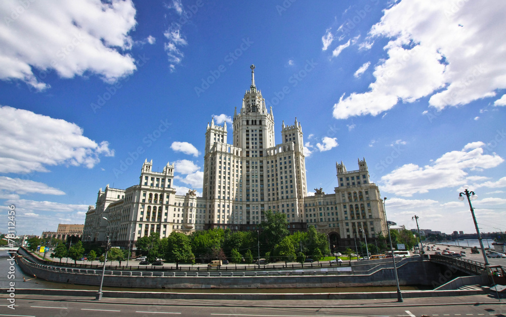 Fototapeta premium Stalin skyscraper in Moscow