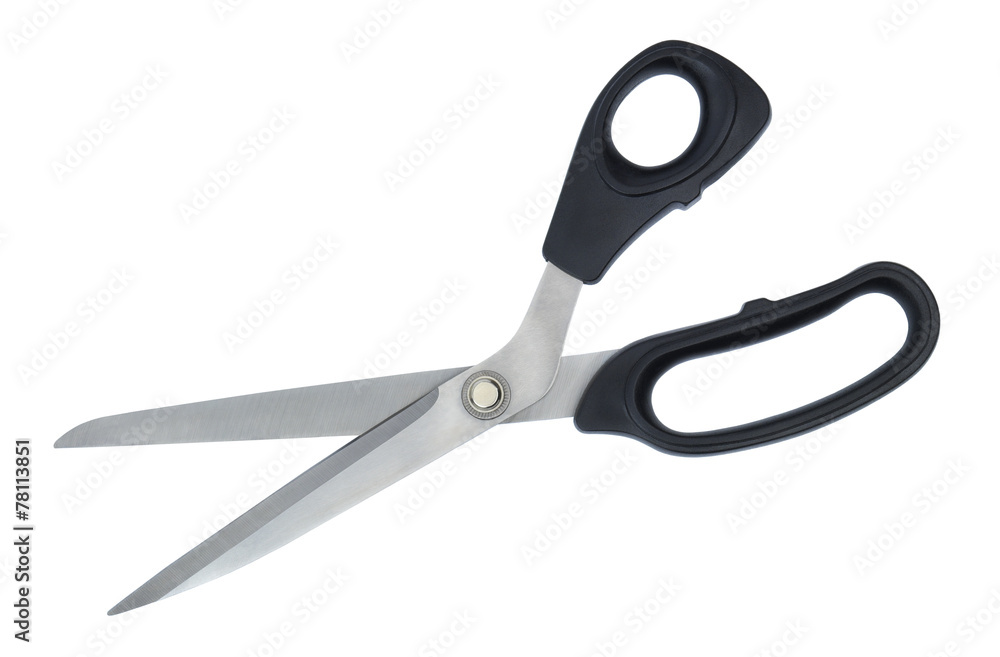 Tailoring scissors isolated on white background Tailoring scissors isolated on white background