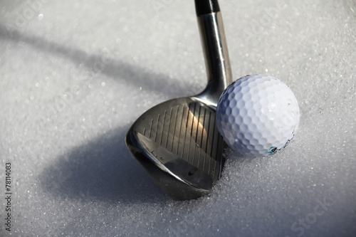 golf in winter
