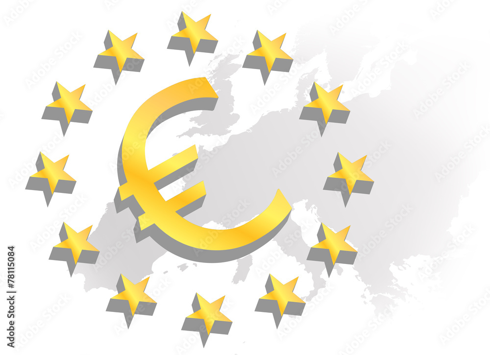 euro, strefa euro, unia europejska - obrazy, fototapety, plakaty 