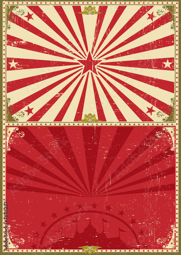 Vintage poster circus background