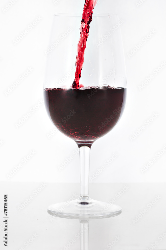 Red wine pouring Red wine pouring