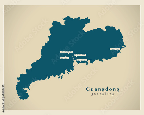 Modern Map - Guangdong CN