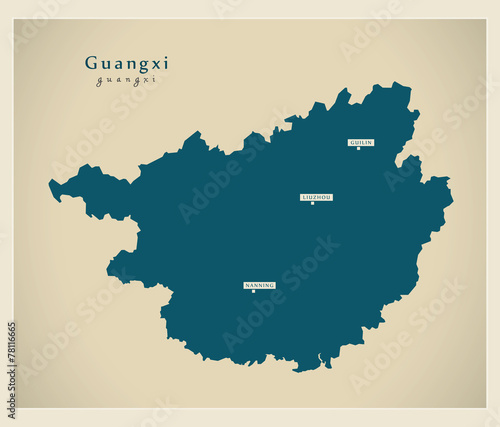 Modern Map - Guangxi CN