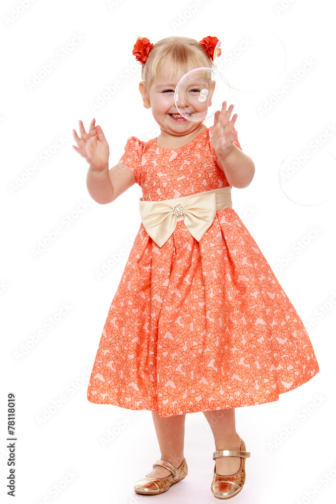 Cheerful little girl