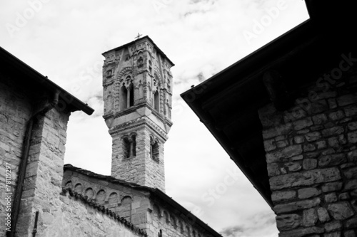 Ossuccio church, Como Lake, Italy photo