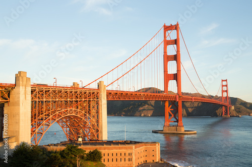 Golden Gate Bridge in San Francisco morning