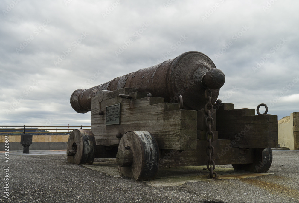 Defense cannon in Gijon