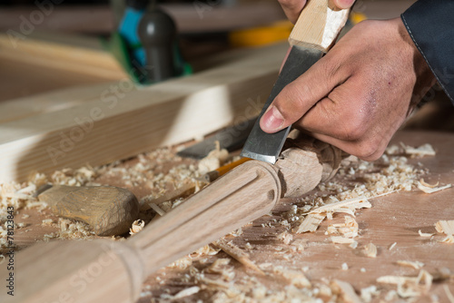 Carpenter at work