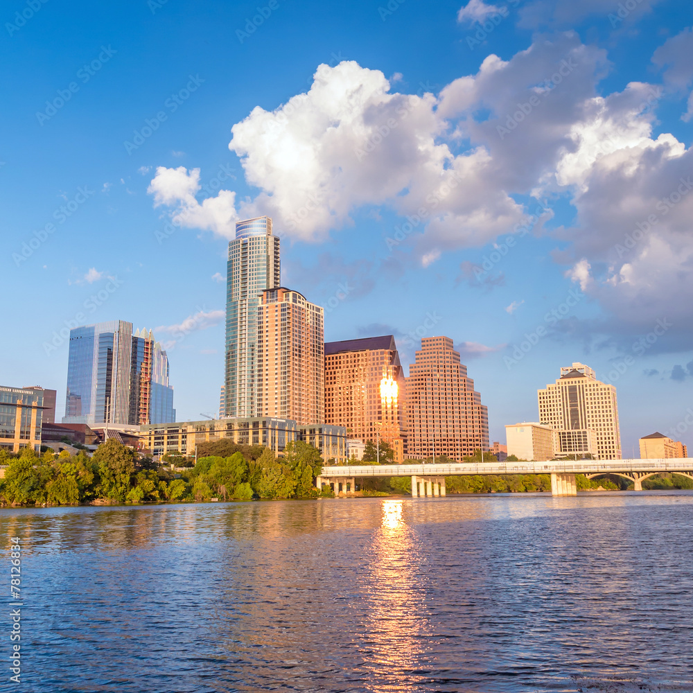 view of Austin, downtown skyline