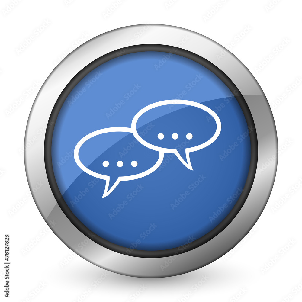 Obraz premium forum icon chat symbol bubble sign