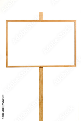 Blank advertisement board or billboard placard with white space photo