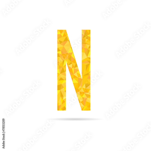 alphabet  low polygon