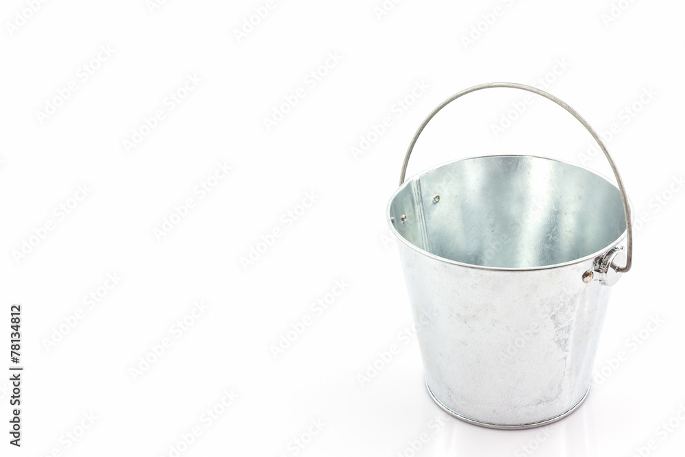 Metal zinc bucket . Metal zinc bucket .