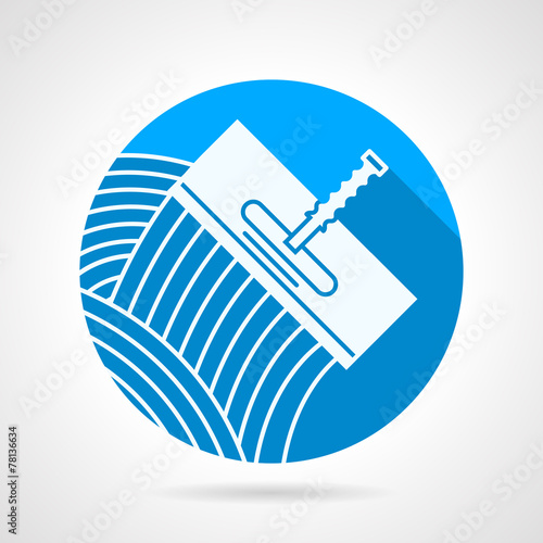 Round vector icon for spatula