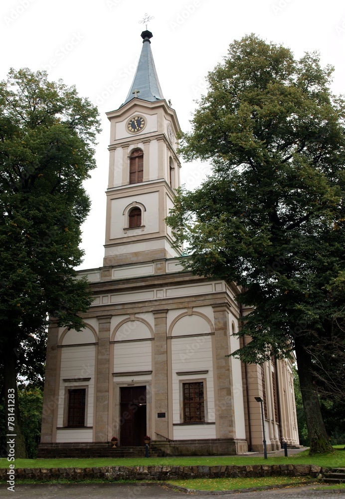 Protestant church in Wisla town