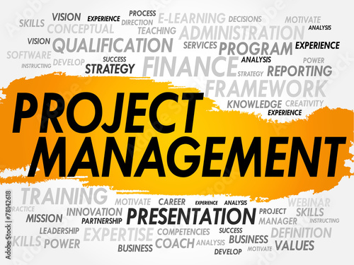 Word cloud of Project Management related items