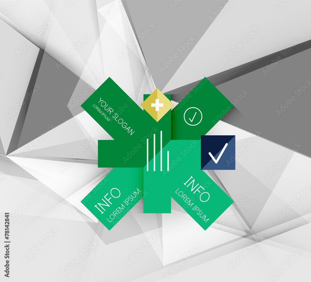 Color paper infographics