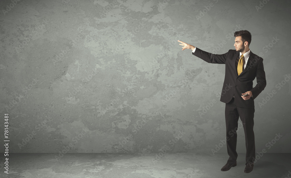 Business person throwing with empty copyspace Business person throwing with empty copyspace