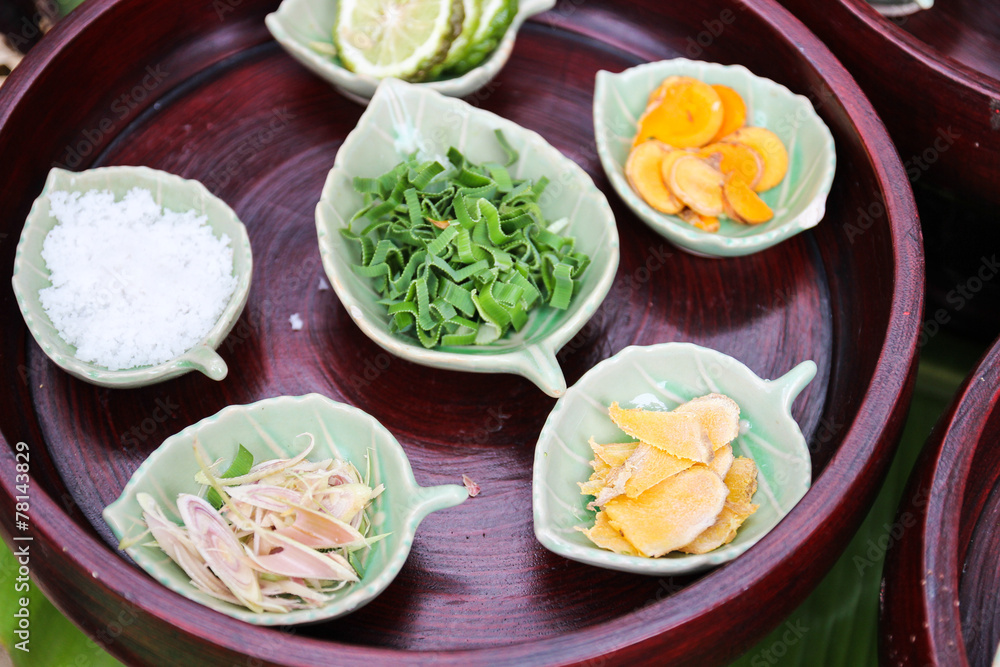 kaffir lime, curcuma, zingiber, camphor, pandanus kaffir lime, curcuma, zingiber, camphor, pandanus