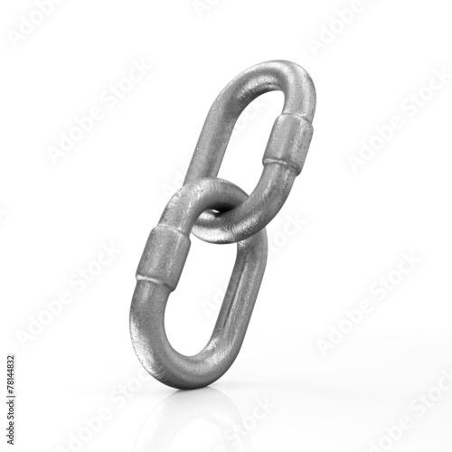 Metal Chain Links Icon isolated on white background