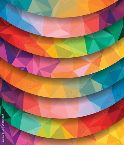 Background with colorful geometric shapes