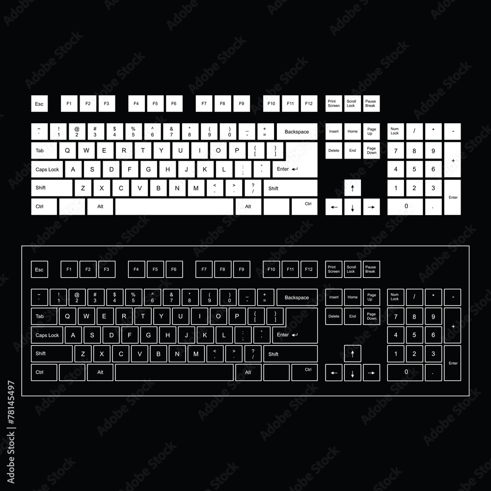 Fototapeta premium Computer keyboard 