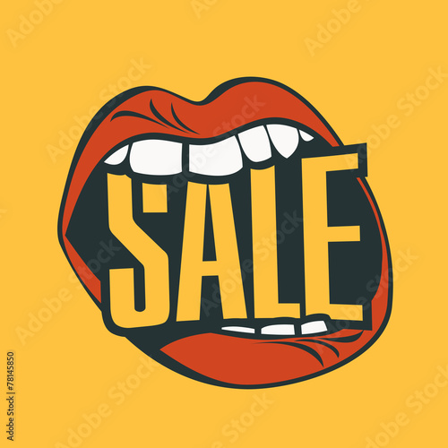 inscription sale in the human mouth
