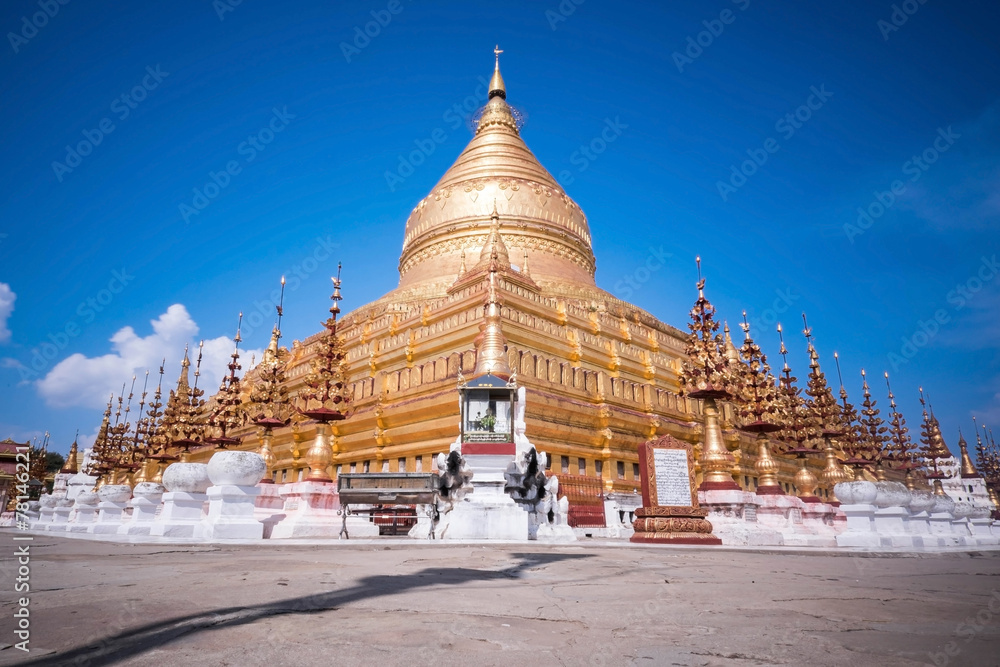 Shwezigon Pagoda in Myanmar