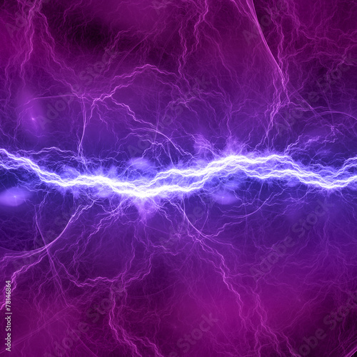 Blue and purple electric lighting